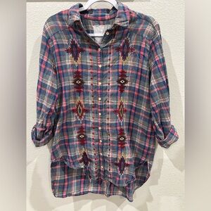 Johnny Was 3J Workshop lightweight flannel